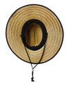 Straw Hat With Elastic Band + Leather Patch Included