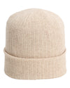 Sand - Edelweiss Cuffed Beanie - Front View