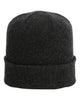 Black - Edelweiss Cuffed Beanie - Front View