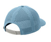 Rear view of OGIO Performance Cap illustrating 7-position adjustable snapback and laser cut perforation.