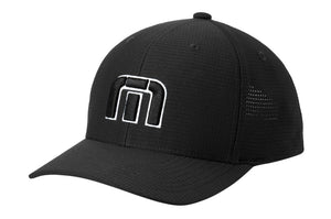 TravisMathew Front Icon Cap - Black w 3D Embroidered Logo