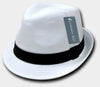 Basic Poly Woven Fedora Hats